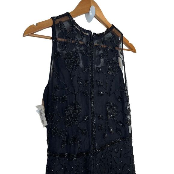 Brillante By JA Vintage Black Silk Sequin Maxi Dress Women’s Size 8 - Picture 7 of 11